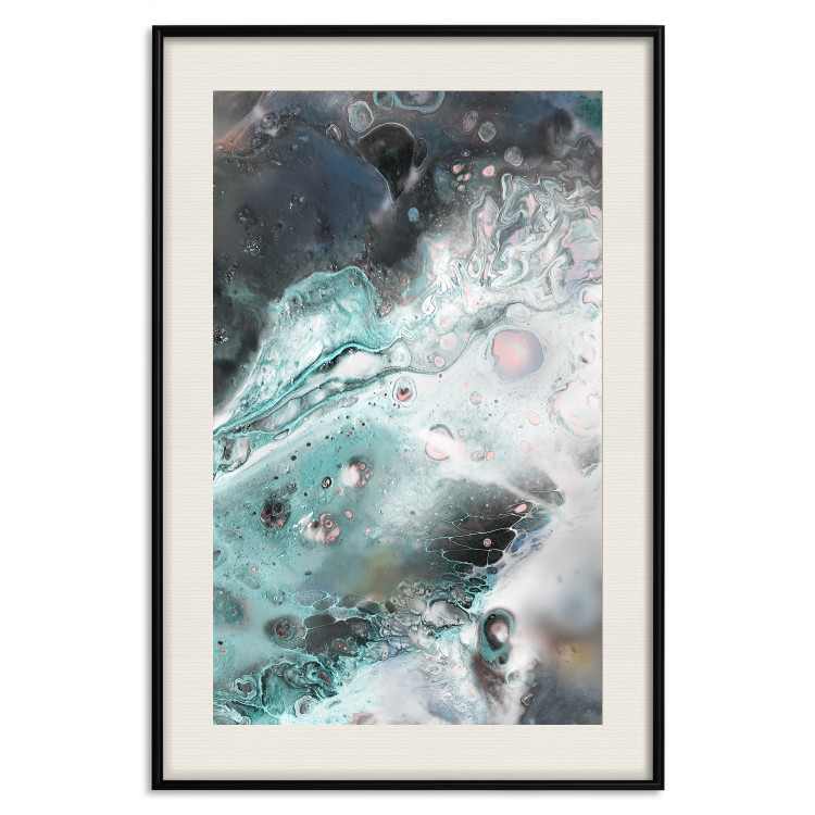 Wall Poster Marine Elements - artistic abstraction in streaks in a modern style 119147 additionalImage 22