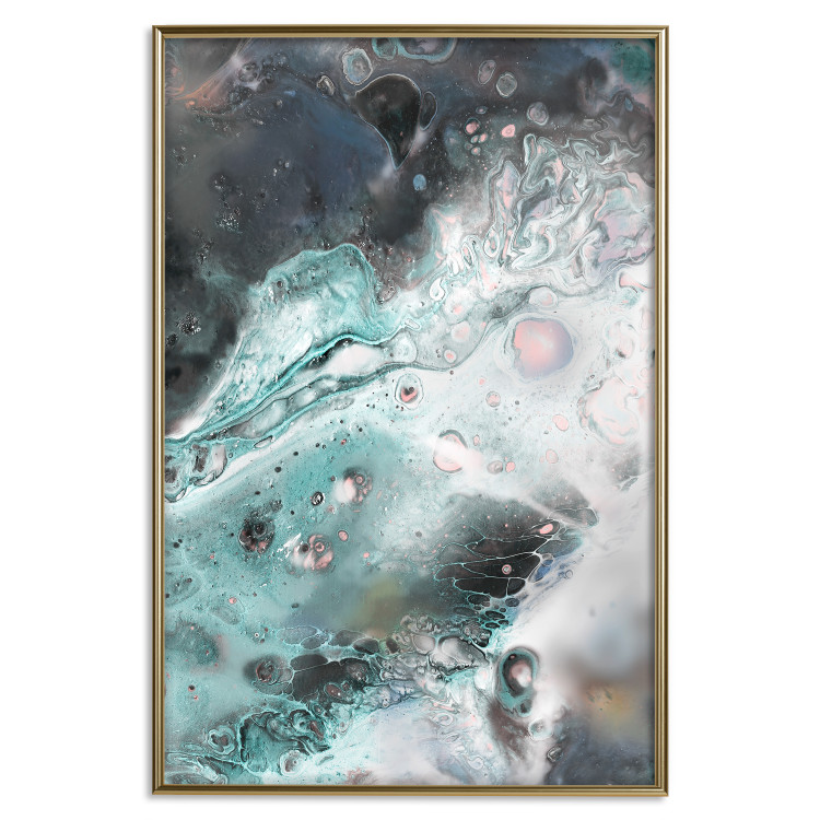 Wall Poster Marine Elements - artistic abstraction in streaks in a modern style 119147 additionalImage 18