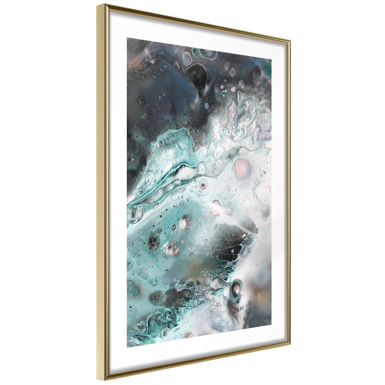 Wall Poster Marine Elements - artistic abstraction in streaks in a modern style 119147 additionalImage 8