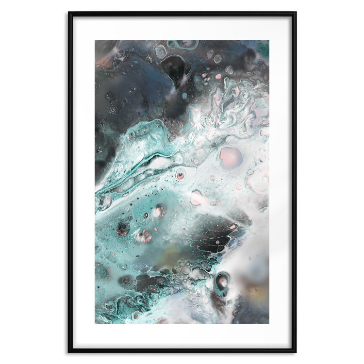Wall Poster Marine Elements - artistic abstraction in streaks in a modern style 119147 additionalImage 26