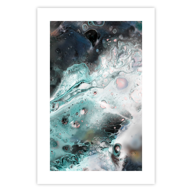 Wall Poster Marine Elements - artistic abstraction in streaks in a modern style 119147 additionalImage 18