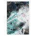 Wall Poster Marine Elements - artistic abstraction in streaks in a modern style 119147