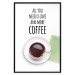 Wall Poster All You Need Is Love and More Coffee - coffee cup under the texts 123347 additionalThumb 18