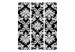 Room Separator Touch of Elegance (3-piece) - black-and-white ornaments in retro style 124047 additionalThumb 3
