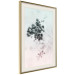 Wall Poster Frozen Twig - plant with dark berries on pastel background 124947 additionalThumb 2