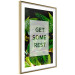 Wall Poster Get Some Rest - English inscriptions in a white frame on a botanical background 127147 additionalThumb 7