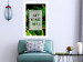 Wall Poster Get Some Rest - English inscriptions in a white frame on a botanical background 127147 additionalThumb 3