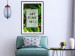 Wall Poster Get Some Rest - English inscriptions in a white frame on a botanical background 127147 additionalThumb 18