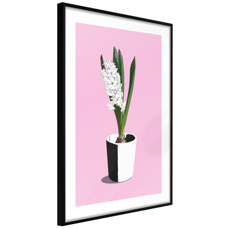 Wall Poster Floral Delicacy - plant in a pot on a pink pastel background 127247 additionalImage 12