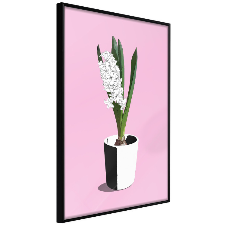Wall Poster Floral Delicacy - plant in a pot on a pink pastel background 127247 additionalImage 10