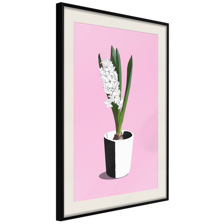 Wall Poster Floral Delicacy - plant in a pot on a pink pastel background 127247 additionalImage 6