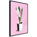 Wall Poster Floral Delicacy - plant in a pot on a pink pastel background 127247 additionalThumb 12