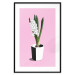 Wall Poster Floral Delicacy - plant in a pot on a pink pastel background 127247 additionalThumb 17