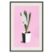 Wall Poster Floral Delicacy - plant in a pot on a pink pastel background 127247 additionalThumb 19