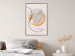 Wall Poster Moonlight Etude - orange circle on a beige fabric texture 127347 additionalThumb 10