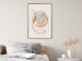 Wall Poster Moonlight Etude - orange circle on a beige fabric texture 127347 additionalThumb 22
