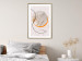 Wall Poster Moonlight Etude - orange circle on a beige fabric texture 127347 additionalThumb 15