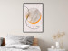 Wall Poster Moonlight Etude - orange circle on a beige fabric texture 127347 additionalThumb 9