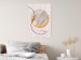 Wall Poster Moonlight Etude - orange circle on a beige fabric texture 127347 additionalThumb 8