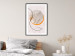 Wall Poster Moonlight Etude - orange circle on a beige fabric texture 127347 additionalThumb 23
