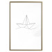 Wall Poster Paper Boat - abstract line art of boat with geometric figures 128047 additionalThumb 16