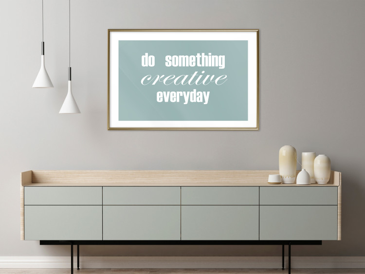 Poster Do Something Creative Everyday - white English text 129847 additionalImage 13