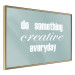Poster Do Something Creative Everyday - white English text 129847 additionalThumb 12