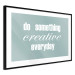 Poster Do Something Creative Everyday - white English text 129847 additionalThumb 6