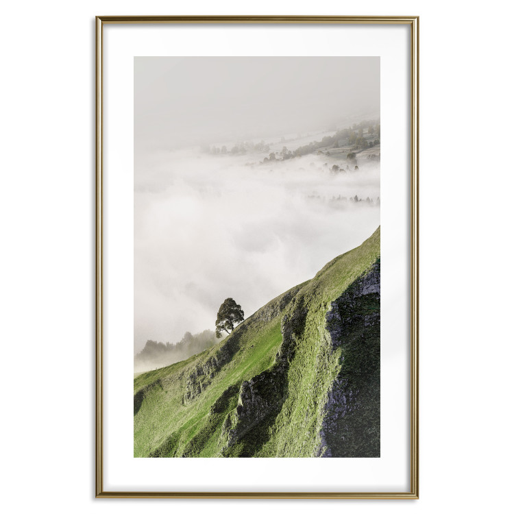 Wall Poster Tree Above the Clouds - mountain landscape of a cliff and trees above the clouds 130347 additionalImage 14