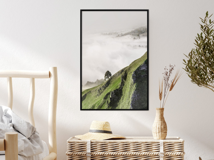 Wall Poster Tree Above the Clouds - mountain landscape of a cliff and trees above the clouds 130347 additionalImage 4