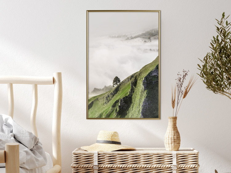 Wall Poster Tree Above the Clouds - mountain landscape of a cliff and trees above the clouds 130347 additionalImage 7