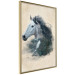 Wall Poster Messenger of Freedom - gray horse surrounded by nature on a beige texture 130447 additionalThumb 2