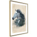 Wall Poster Messenger of Freedom - gray horse surrounded by nature on a beige texture 130447 additionalThumb 4