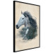 Wall Poster Messenger of Freedom - gray horse surrounded by nature on a beige texture 130447 additionalThumb 3