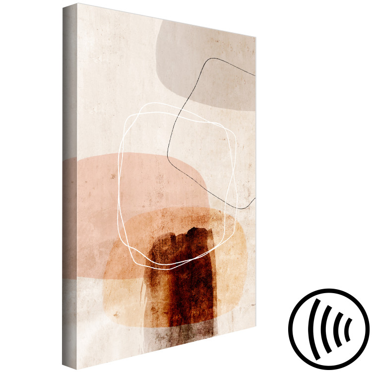 Canvas Reversed Movement (1-piece) Vertical - abstract figure line art 130847 additionalImage 6
