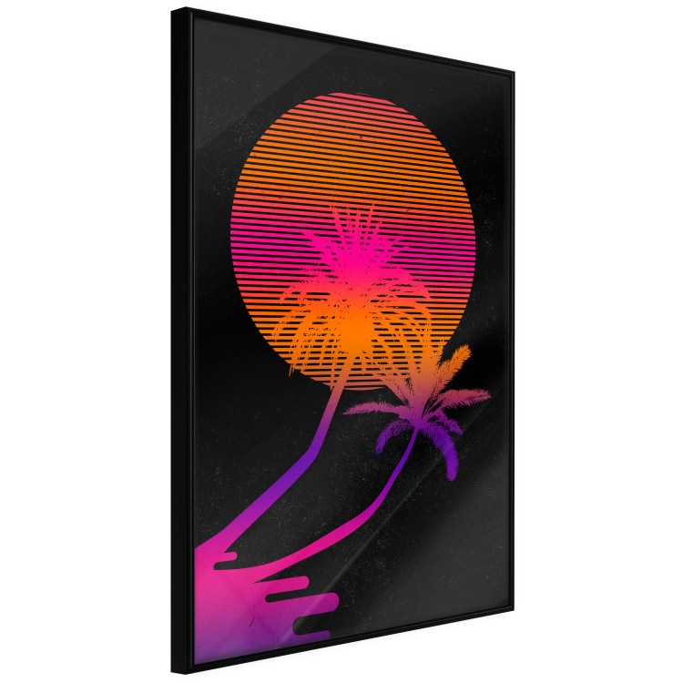 Wall Poster Palm at Sunrise - landscape of the sun and palm trees in an abstract motif 131847 additionalImage 13