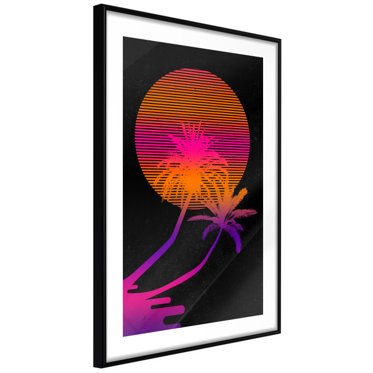 Wall Poster Palm at Sunrise - landscape of the sun and palm trees in an abstract motif 131847 additionalImage 6