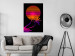 Wall Poster Palm at Sunrise - landscape of the sun and palm trees in an abstract motif 131847 additionalThumb 2