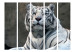 Room Divider Screen Bengal Tiger in the Zoo II (5-piece) - composition with a wild cat 133347 additionalThumb 3