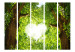 Room Separator Love Glimpse II - trees with leaves forming a heart against the sky 133847 additionalThumb 3