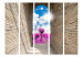 Room Divider Magical Passage II - landscape of a brick tunnel against a purple meadow 134047 additionalThumb 3
