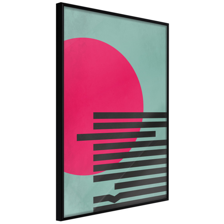 Poster Pink Sun - colorful geometric figures in an abstract motif 134447 additionalImage 11