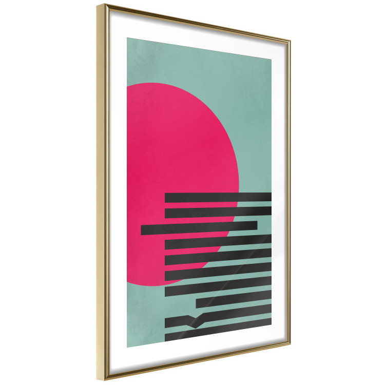Poster Pink Sun - colorful geometric figures in an abstract motif 134447 additionalImage 7