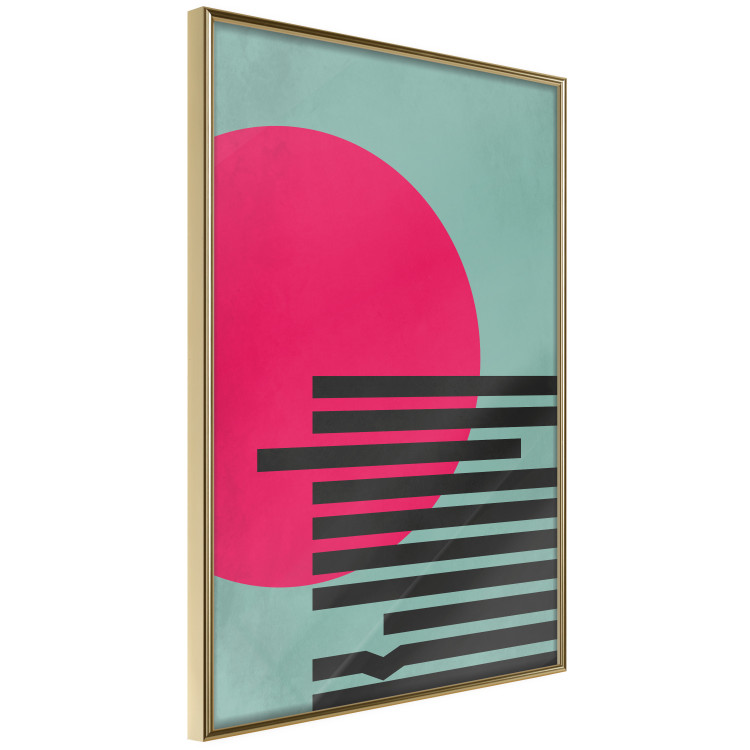 Poster Pink Sun - colorful geometric figures in an abstract motif 134447 additionalImage 12