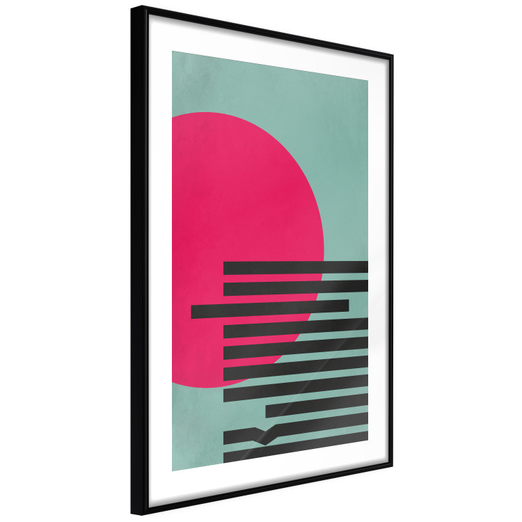 Poster Pink Sun - colorful geometric figures in an abstract motif 134447 additionalImage 6