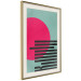 Poster Pink Sun - colorful geometric figures in an abstract motif 134447 additionalThumb 3