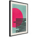 Poster Pink Sun - colorful geometric figures in an abstract motif 134447 additionalThumb 2