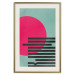 Poster Pink Sun - colorful geometric figures in an abstract motif 134447 additionalThumb 26