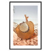 Poster Beach Hammock - summer landscape with a resting woman against the sea 136047 additionalThumb 27