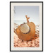 Poster Beach Hammock - summer landscape with a resting woman against the sea 136047 additionalThumb 23